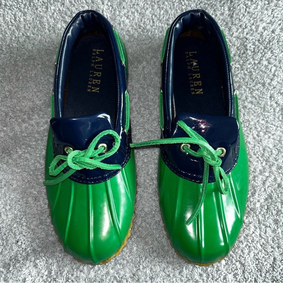 Ralph Lauren Shoes - Ralph Lauren Green and Blue Duck-Style Winter Boots